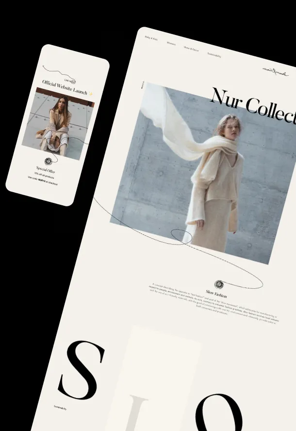 Mom Made Website design.